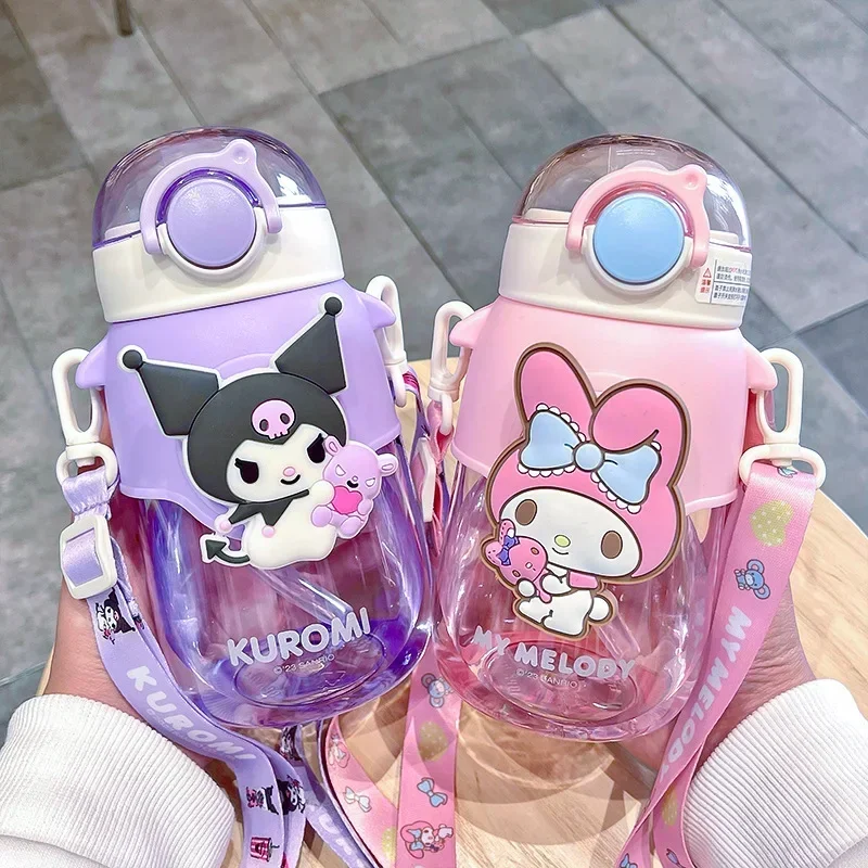Sanrio Kuromi чашка для воды милый мультфильм аниме моя мелодия Cinnamoroll бутылка для воды большой емкости студенческие принадлежности праздничные подарки