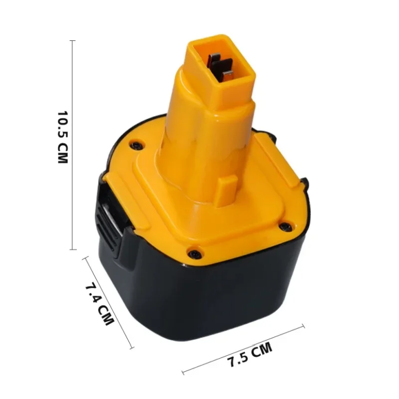 Фото 9,6 В для Ni-MH аккумулятора Dewalt DE9061 DE9062 DW9060 DW9061 DW9062 EZWA DE9036 29 4800 мАч №2