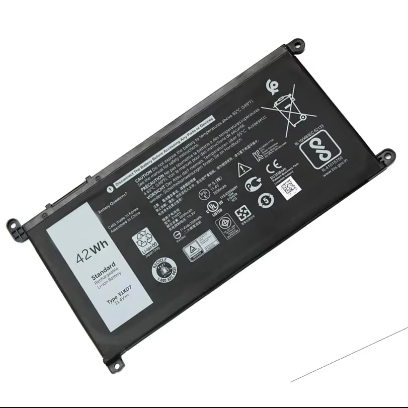 Аккумулятор для ноутбука FY8XM Y07HK 51KD7 для Chromebook 11 3180 3181 3189 5190 P26T Series 11,4 В/42 Втч для ноутбука
