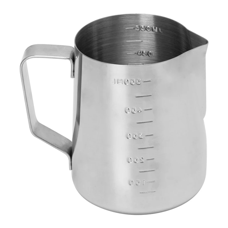 Фото tinle teel Coffee Frothing Milk Ltte Jug Fncy Fom Cup Pitcher 350/550 мл №4