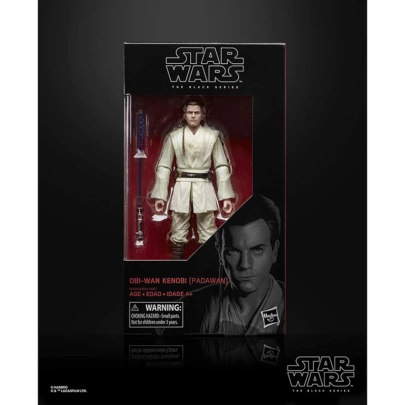 Оригинальная Коллекционная экшн-фигурка Hasbro Star Wars с фантомной угрозой из черной серии 32 Оби-Ван Кеноби [падаван] (art.: 3920c0b031743) - 3920c0b031743