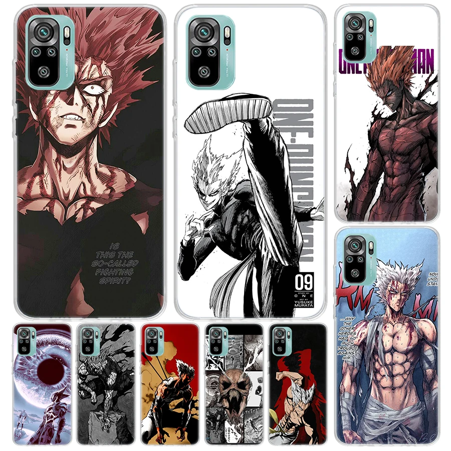 Чехол One P-Punch-Man Garou для Xiaomi Redmi Note 14 13 12S 12 11 Pro Plus, чехол для телефона 11S 10S 10 11E 11T + 9S 9 с принтом Coque