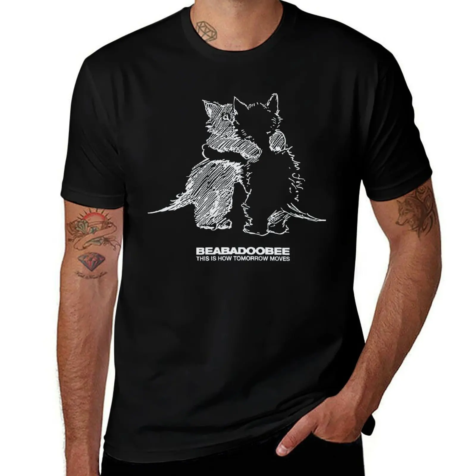 Beibadoobee Kiss Cat футболка футболки для мужчин хлопковая забавная футболка с индивидуальным принтом