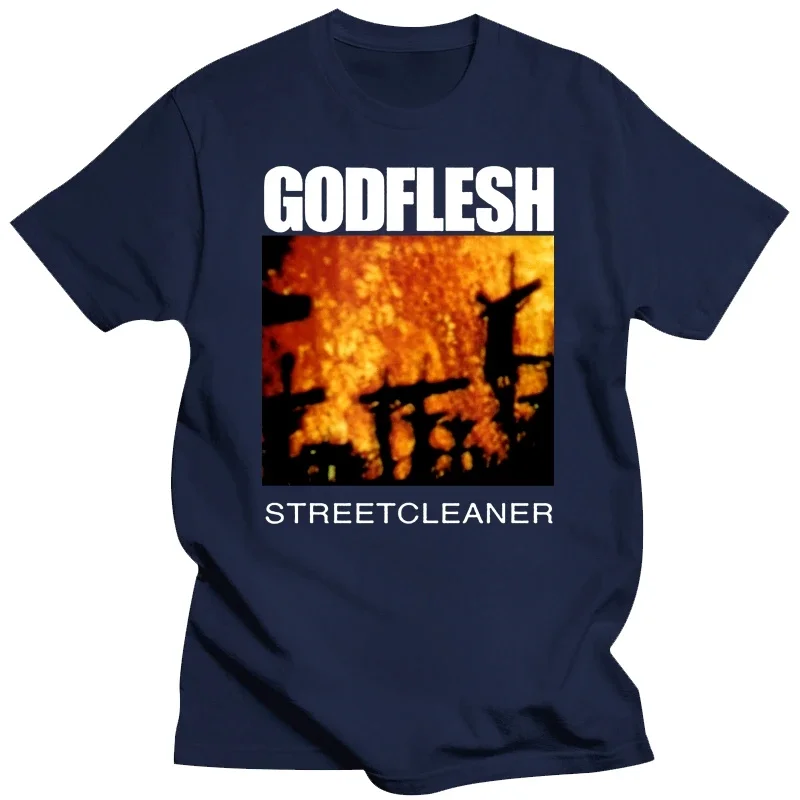 Новая модель футболки FLESH 2025 года - футболка Streetcleaner Godflesh, футболка Industrial Dub Godflesh, футболки с рисунком аниме для мужчин, одежда