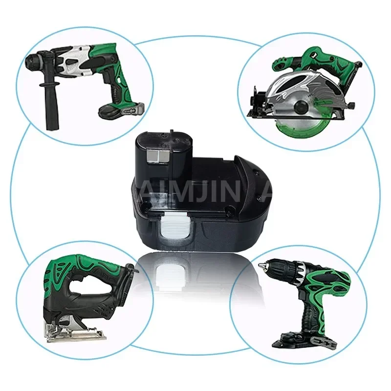Для Hitachi новый узор 18 В 12800 мАч аккумулятор для инструментов Ni-CD,BCL 1815,EBM 1830, 326240 , 326241 , 327730 , 327731   Замените аккумулятор (art.: 3920ca8f5f58e) - 3920ca8f5f58e