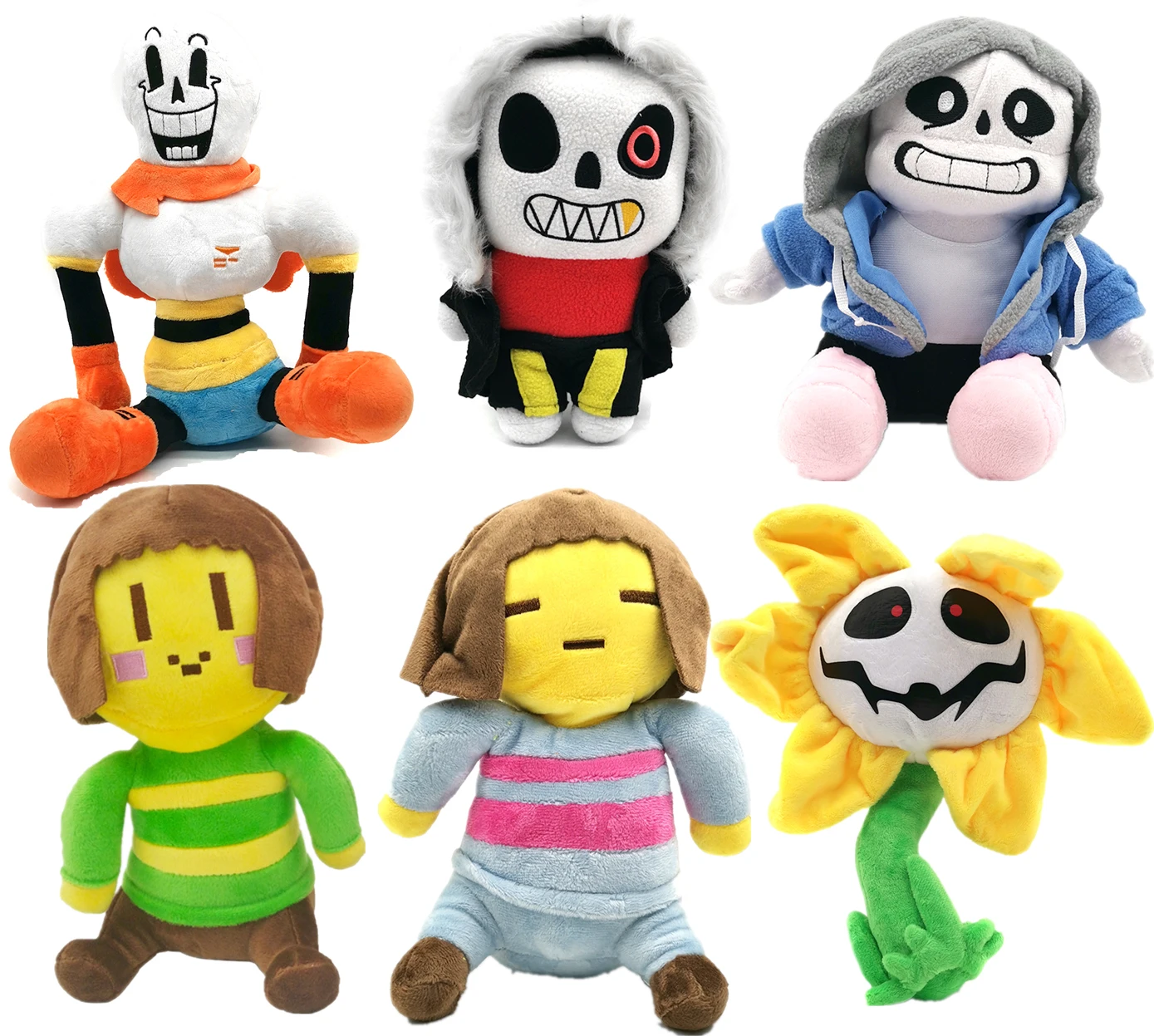 Горячие плюшевые игрушки Undertale 20-30 см Undertale Sans, плюшевая кукла Papyrus Ootopus, музыкальные алфии Frisk, плюшевые игрушки для детей, подарки