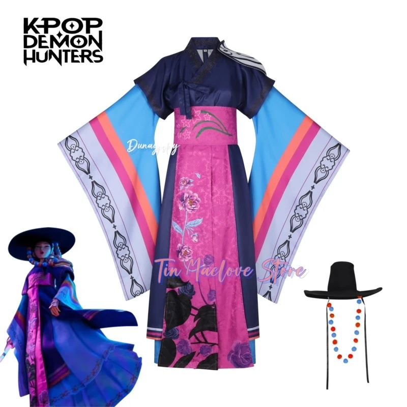 KPop Demon Hunters Ancestor Big Hat Celine Косплейコス Rosen KPop Модный модный наряд для женщин Cospaly コス Rosen HanFu Halloween (art.: 3920d1e01666e) - 3920d1e01666e