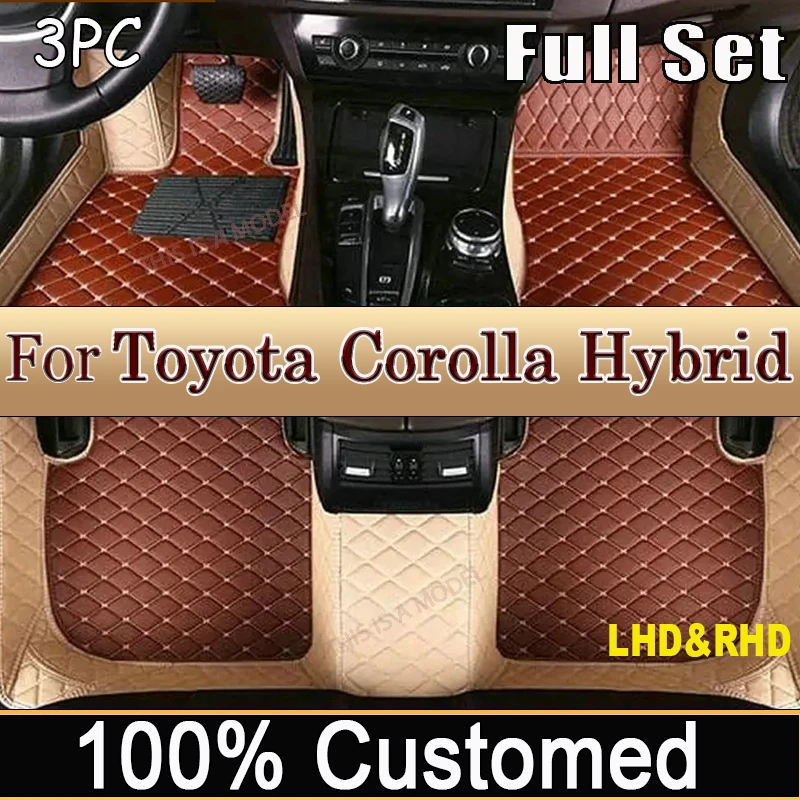 Для Toyota Corolla Hybrid 2024 2023 2022 2021 2020 2019 автомобильные коврики интерьерные аксессуары кожаная Водонепроницаемая сменная крышка