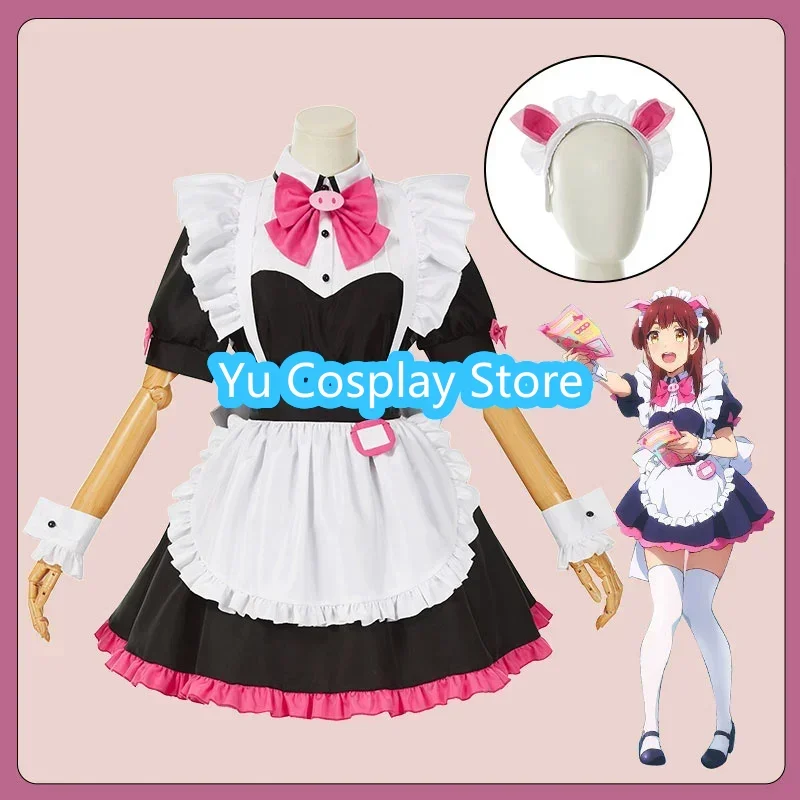 Фото Аниме Akiba Maid War Mannen Ranko Косплей Костюм Женское Милое Платье Горничной Одежда Для Вечеринки Хэллоуин Карнавальная Униформа На Заказ №2