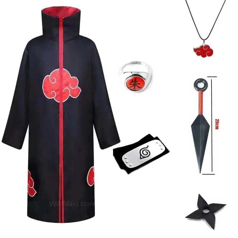 2025 11, детская и взрослая Учиха Тоби Обито Акацуки, косплей Yondaime Hokage Namikaze Minato, униформа Deidara, красный плащ, костюм на Хэллоуин
