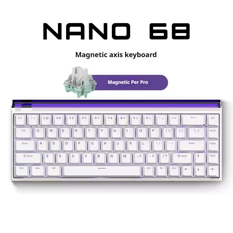 Клавиатура для киберспорта Madlions Nano68, полная клавиша, горячая замена, клавиатура Ttc с магнитной осью, небесное регулируемое 0, мертвая зона, Rt01, геймер (art.: 3920ccb0f807e) - 3920ccb0f807e