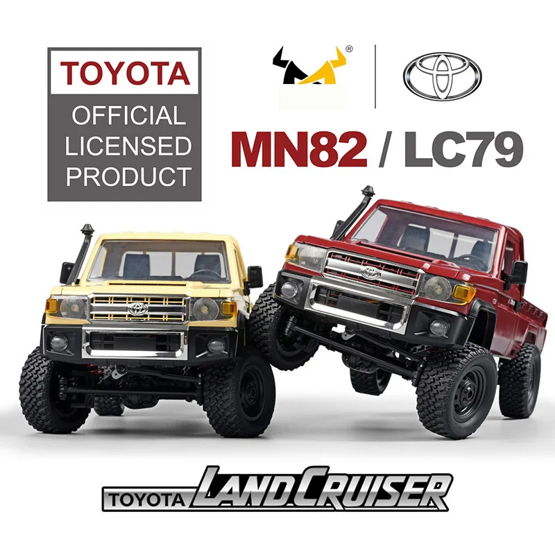 2024 1:12 MN82 Радиоуправляемый автомобиль 2,4G MN Модель RTR Версия 4WD 280 Мотор Пропорциональный внедорожный гусеничный автомобиль с дистанционным управлением Игрушки для мальчиков Подарки