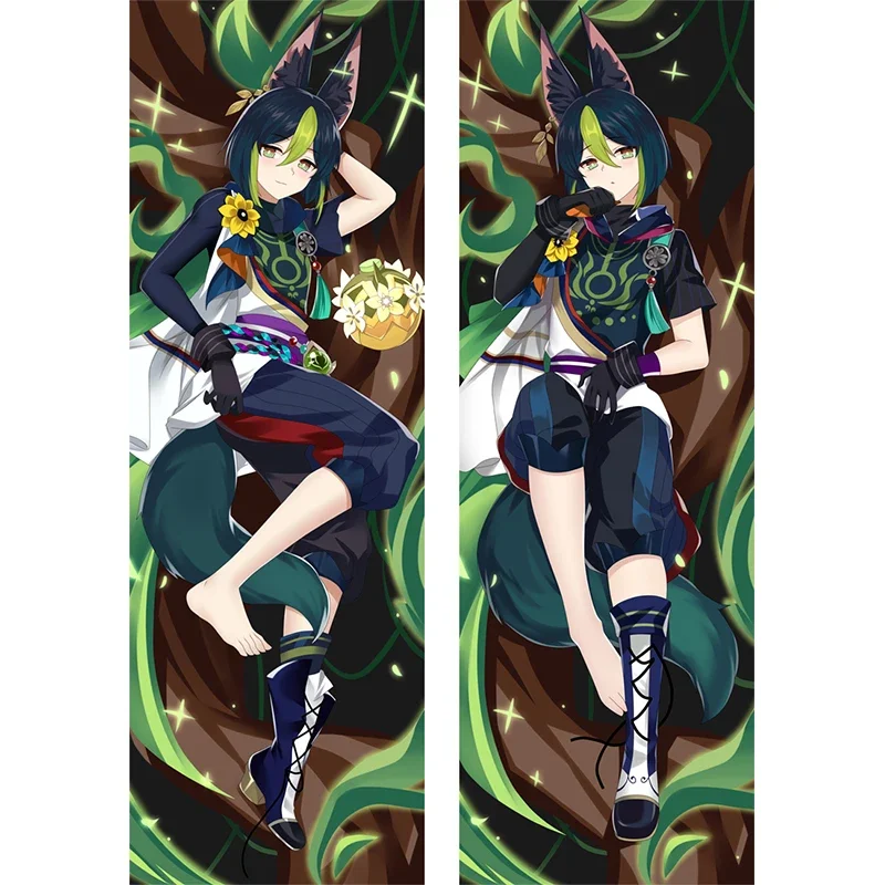 Дакимакура game Genshin impact dakimakura tignari обнимающая наволочка 150x5 0 Подушка «dakimakura» Двусторонняя наволочка