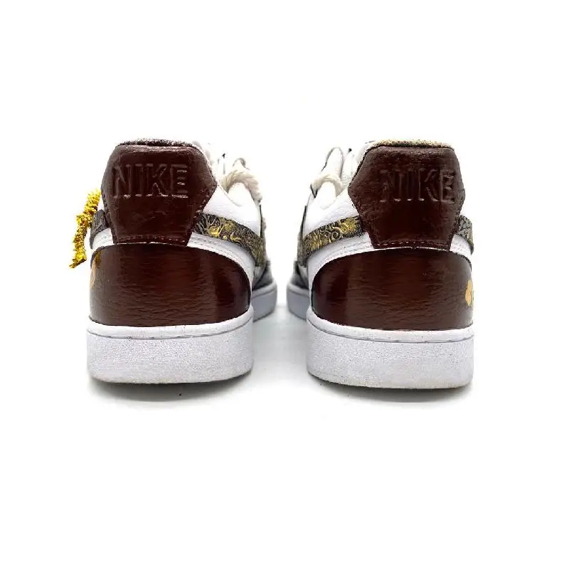 Фото 【Настроить】Nike Court Vision 1, обувь для скейтбординга, мужские кроссовки, DH2987-101 №4