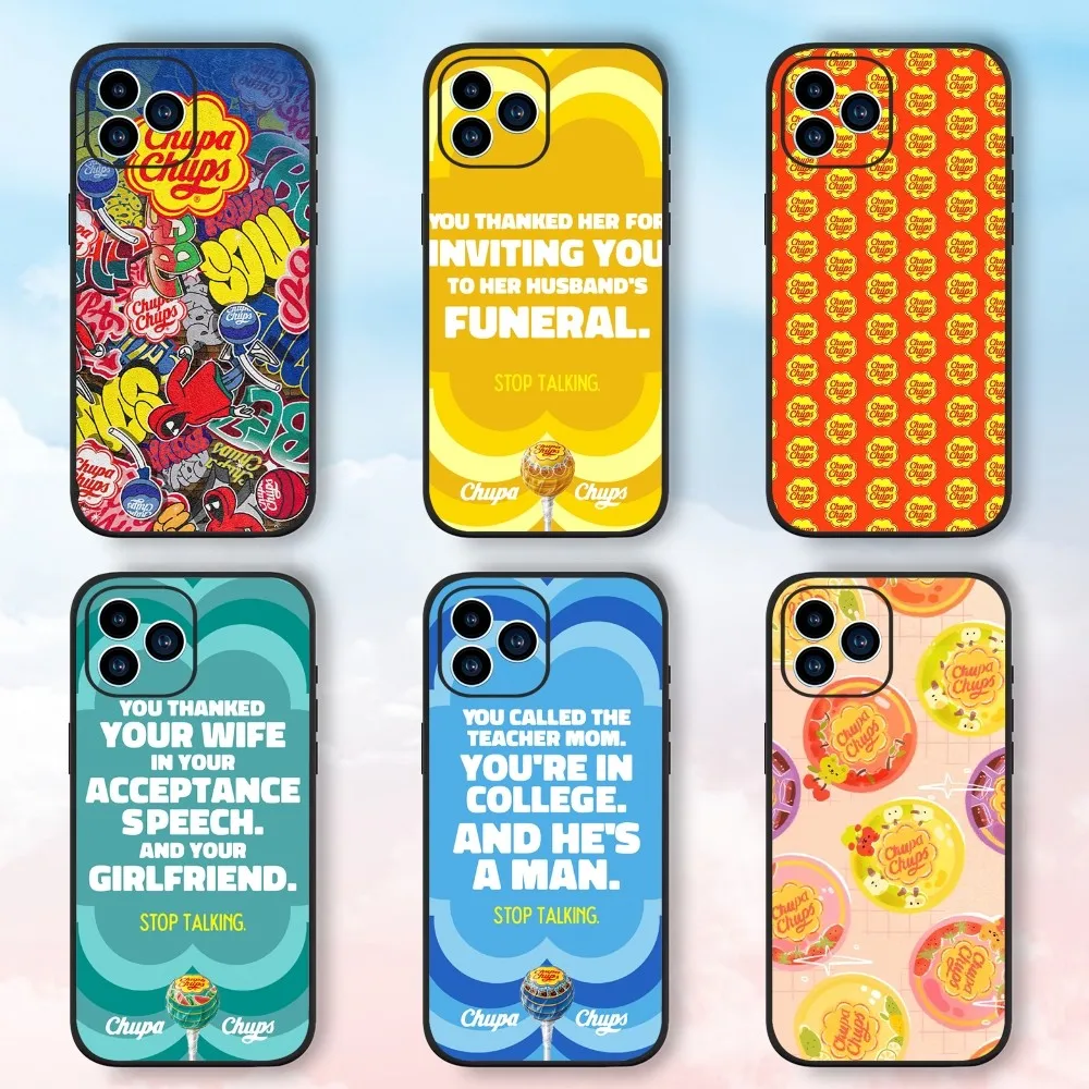 Чехол для телефона Chupa Chups Samsung Galaxy S24 S23 S22 S21 S20 FE S10 S9 S10E Plus Ultra Lite 5G черный чехол для телефона