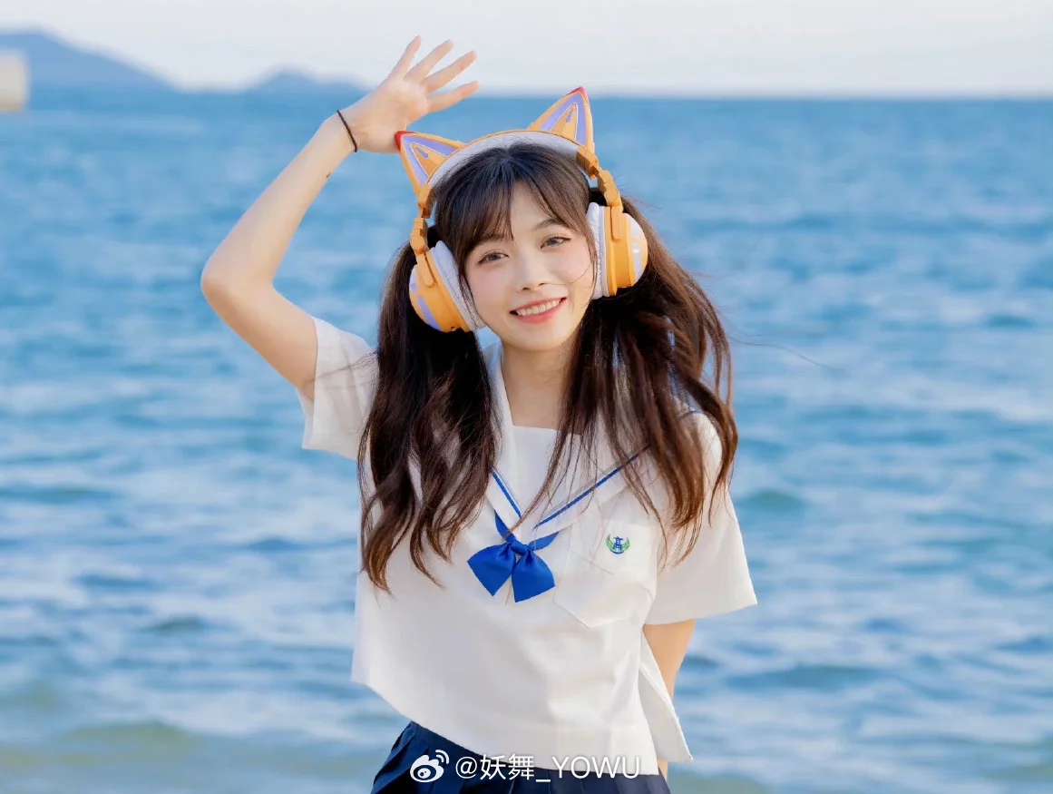 Фото YOWU Fox Demon Dance Cat Ears Беспроводная Bluetooth-гарнитура Оранжевый RGB с шумоподавлением Косплей Игровые наушники Управление через приложение №5