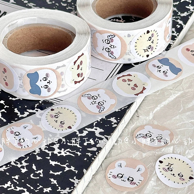 Симпатичные наклейки Chiikawas Kawaii Hachiware Usagi аниме мультфильм клейкая лента наклейки для девочек ручная учетная запись книжка декоративные подарки