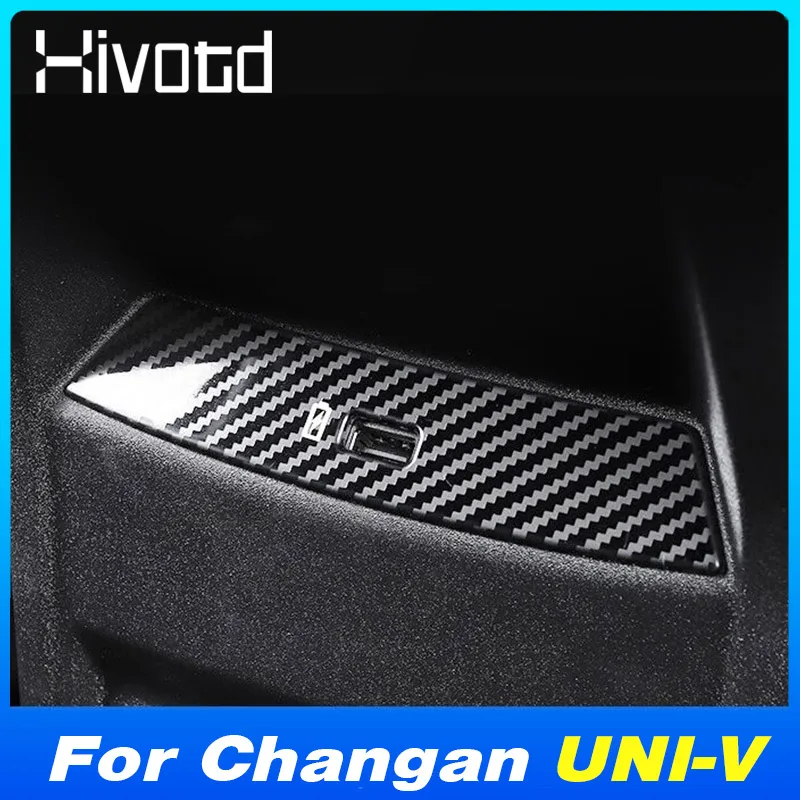 Автомобильный держатель для стакана с водой на заднем сиденье, рамка, USB-крышка для выпуска воздуха для Changan UNI-V 2023, автомобильные аксессуары для украшения интерьера