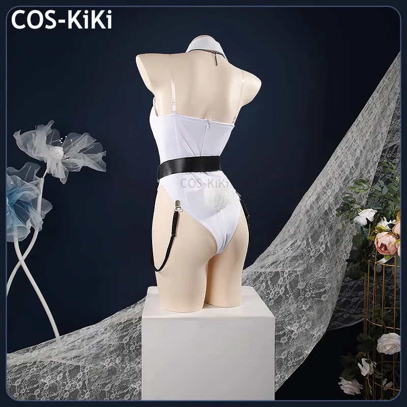 Фото COS-KiKi Vtuber Hibachi Mana Feminization Bunny Girl игровой костюм прекрасная униформа косплей костюм Хэллоуин Пасхальный наряд для вечеринки №4