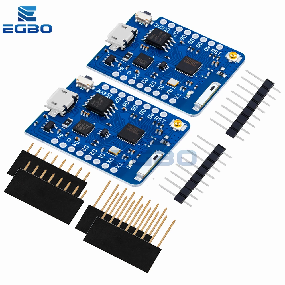 Фото WEMOS D1 Mini Pro 4M байт внешний антенный разъем на основе NodeMCU ESP8266 ESP-8266EX CP2104 WIFI макетная плата Micro №5