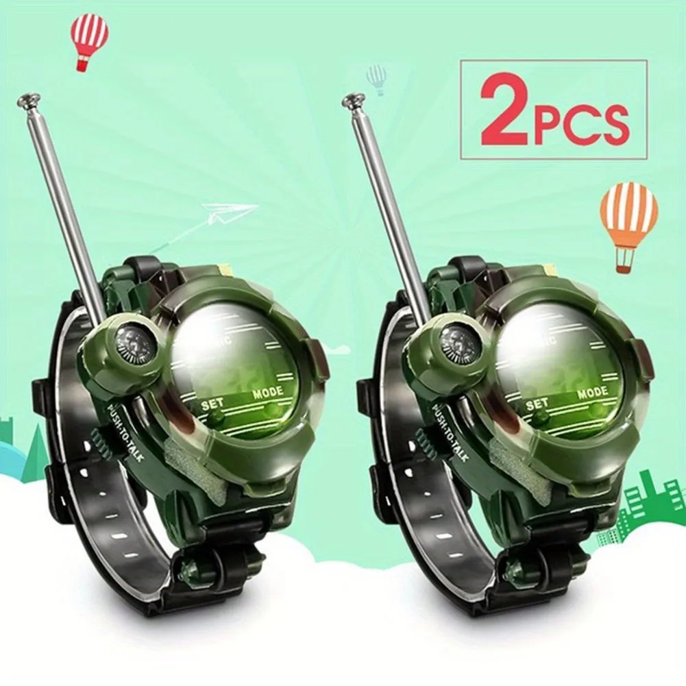Игрушечные часы, Шпионские часы, военная игрушка, цифровая фотография 7 в 1, двусторонний дистанционный приемопередатчик
