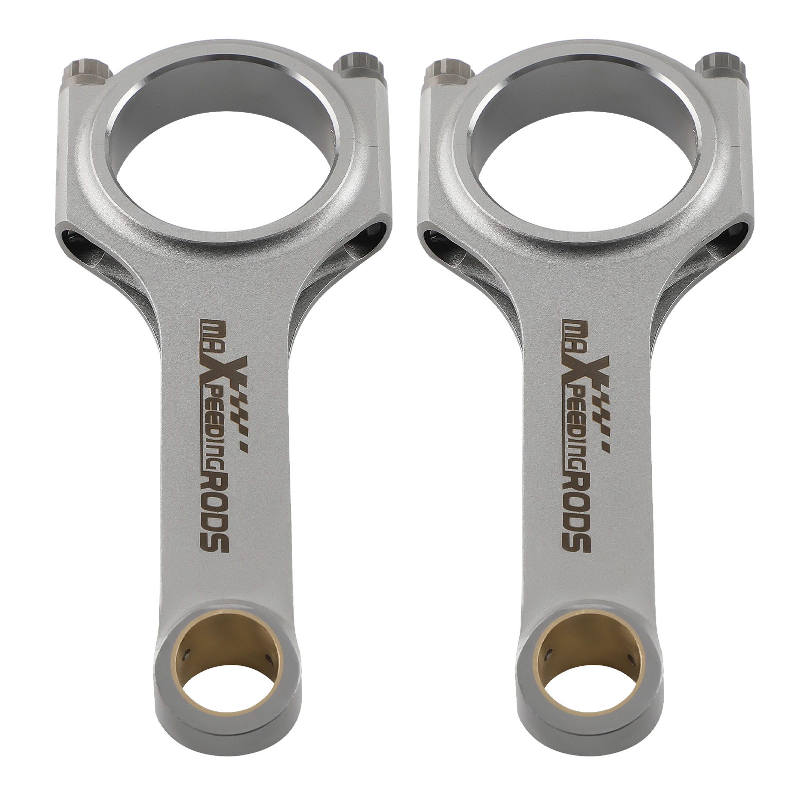Фото MaXpeedingrods 6 шт. Титанизированные гоночные шатуны EN24 4340 H-Beam для BMW N54B30 E613.0 №4