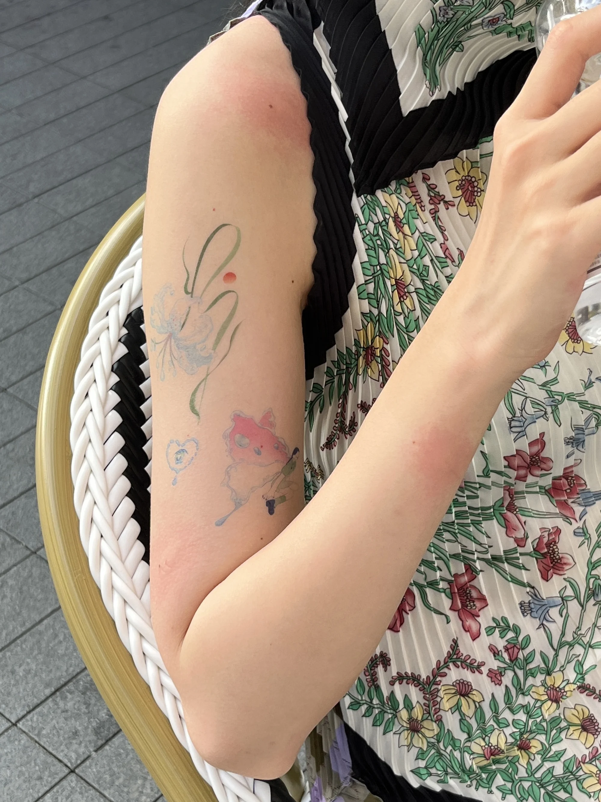 Фото Татуировки с пламенем, наклейки Tatouage Temporaire Femme, водонепроницаемая татуировка, временная водонепроницаемая №3