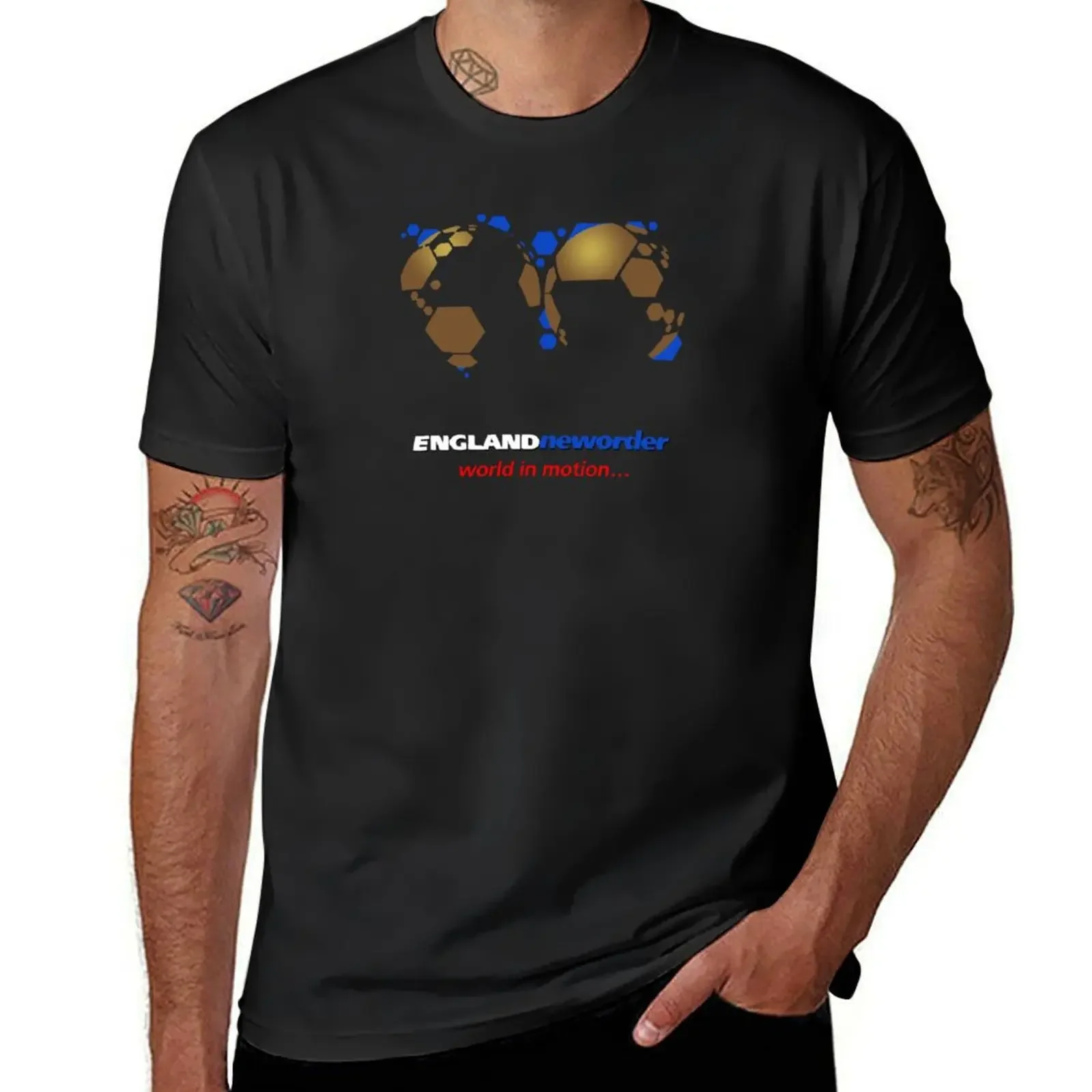 Футболка World In Motion, винтажные футболки, женские топы, футболки с коротким рукавом, дизайнерские рубашки, мужские футболки с графическим принтом, забавные