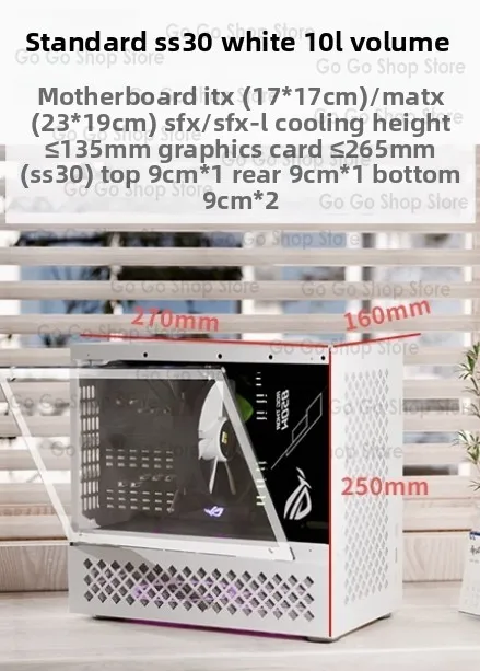 Ss30 Ss31 40-стороннее сквозное портативное шасси Высококачественное шасси Itx Компактное маленькое шасси SFX