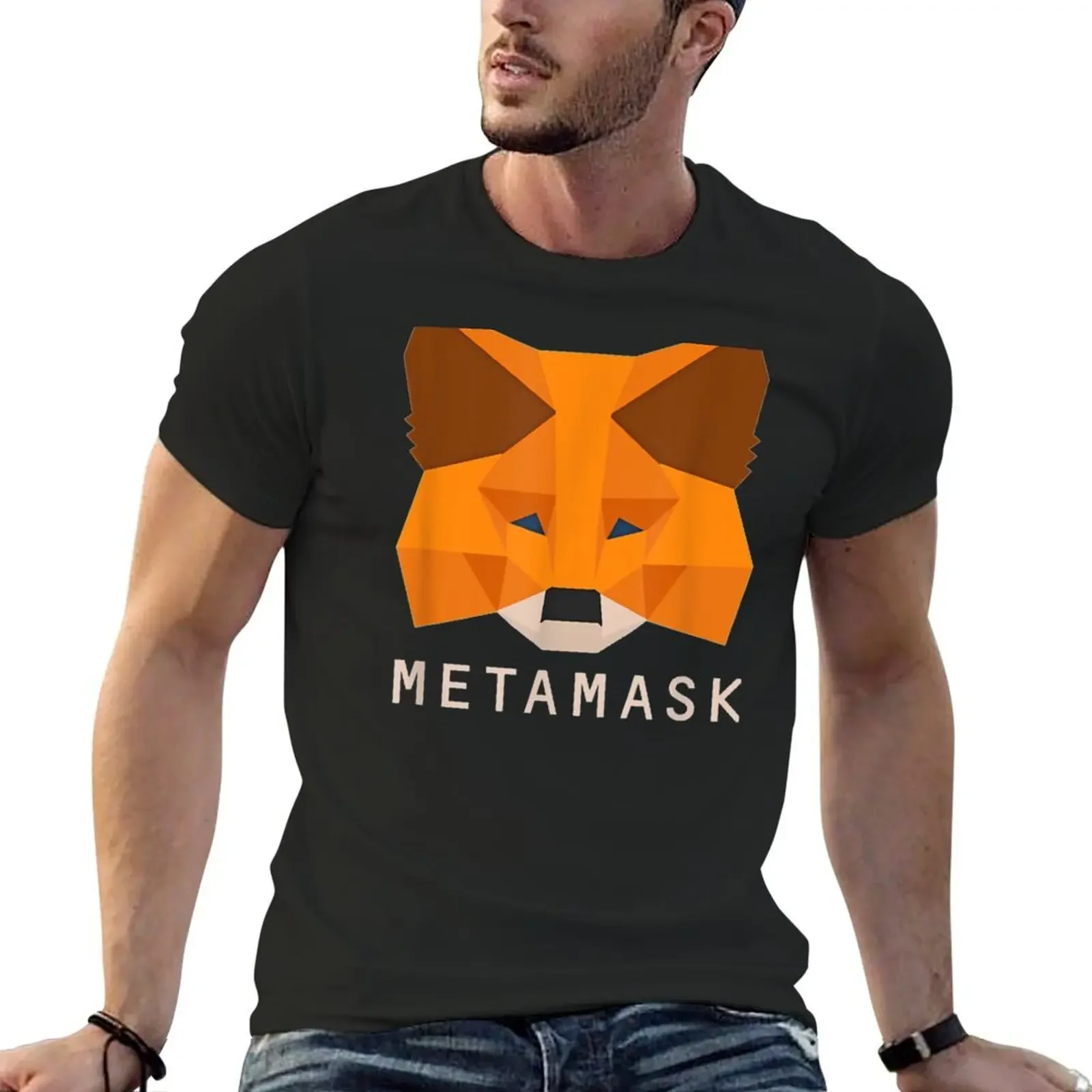 MetaMask Fox - кошелек с криптовалютой для Ethereum, подарок для мужчин и женщин, подарок для фанатов, рождественская футболка D