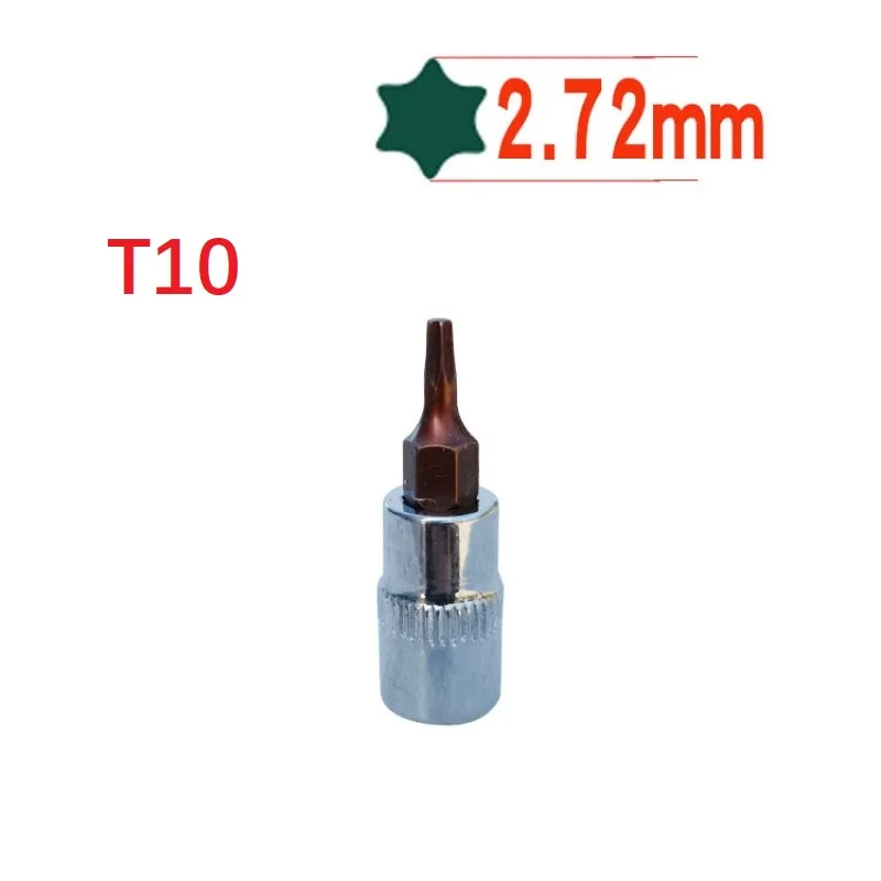 Фото Одиночная головка для отвертки Torx из хромованадиевой стали, подходит для размеров T8 T40 для различных приложений по ремонту №2