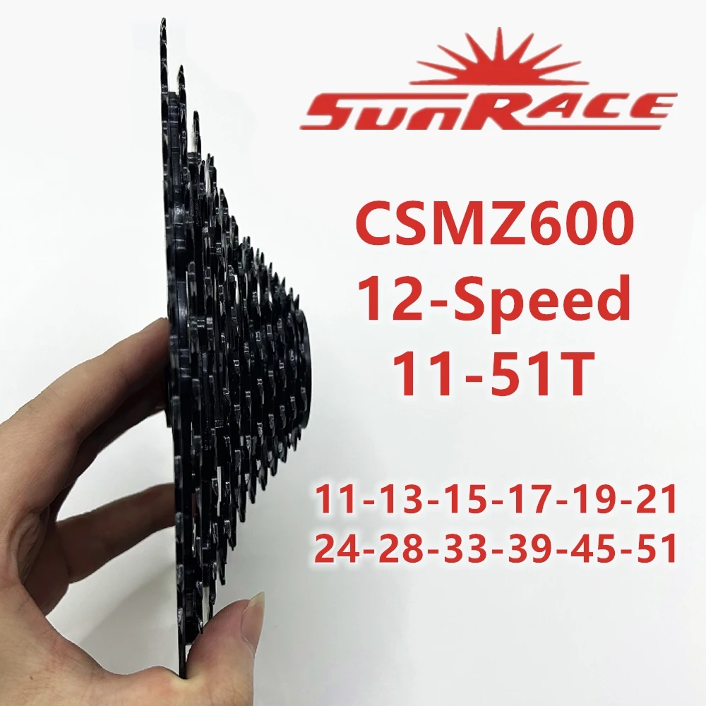 Sunrace 12-скоростной CSMZ600 11-51T 50T 45T 39T велосипед 12S 12V MTB велосипедная кассета для SRAM Flywheel XT LS 2023 M9000 M9100