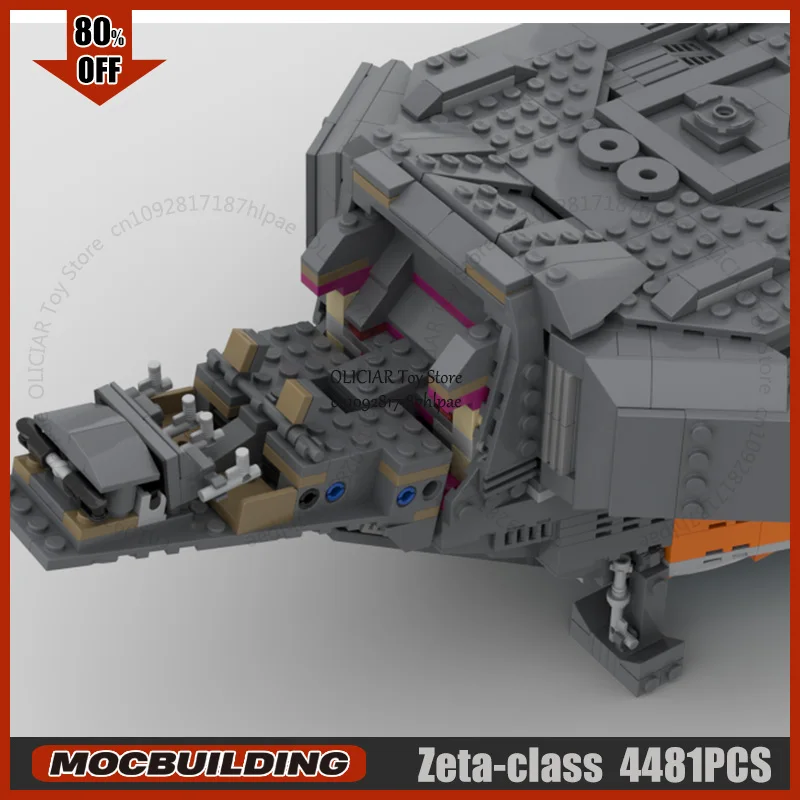 MOC Space Zeta-класс Heavy Shuttle Battlecruiser Строительные блоки StarCraft Модель Технология Кирпичи DIY Сборка Игрушки Рождественские подарки