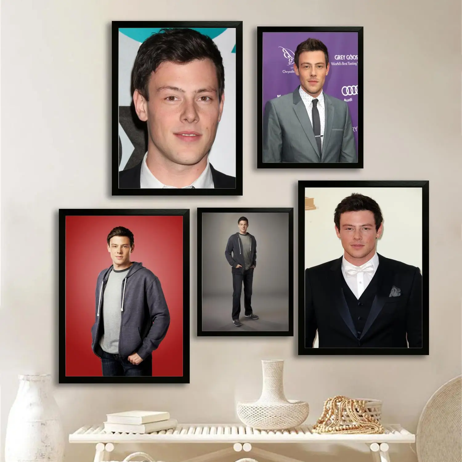 Cory Monteith actor Холст Плакат и настенное искусство, картина с принтом, современный семейный декор для спальни, декоративная живопись