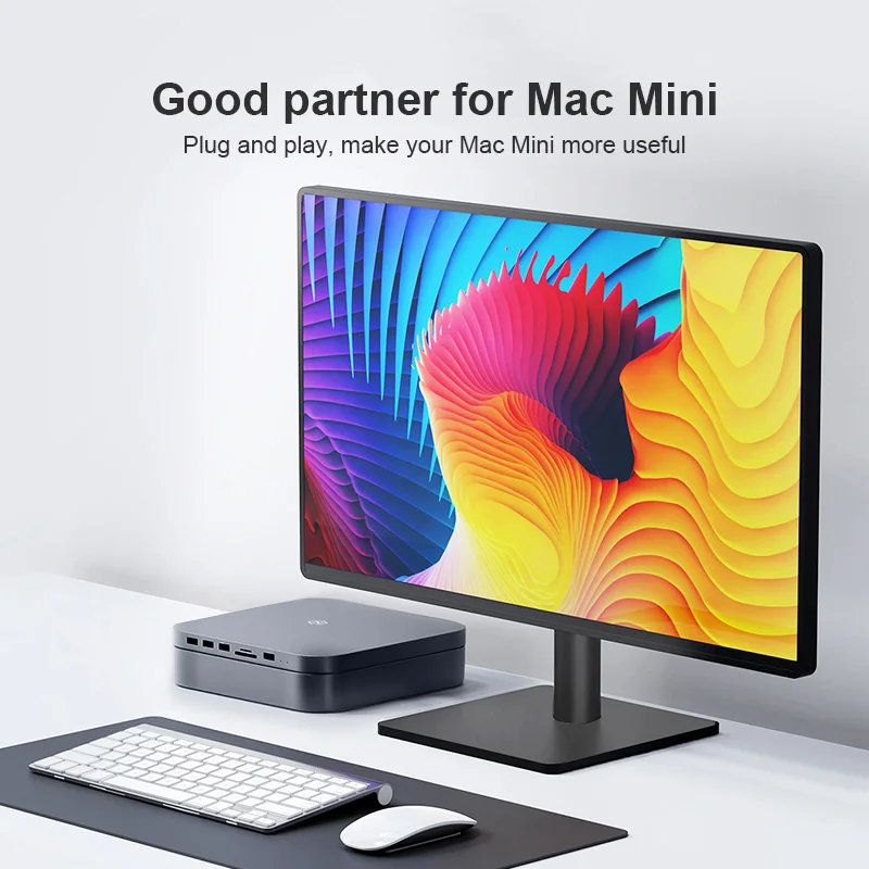 Фото Док-станция USB Type-C для Mac mini с 2,5 SATA NVME M.2 SSD №2