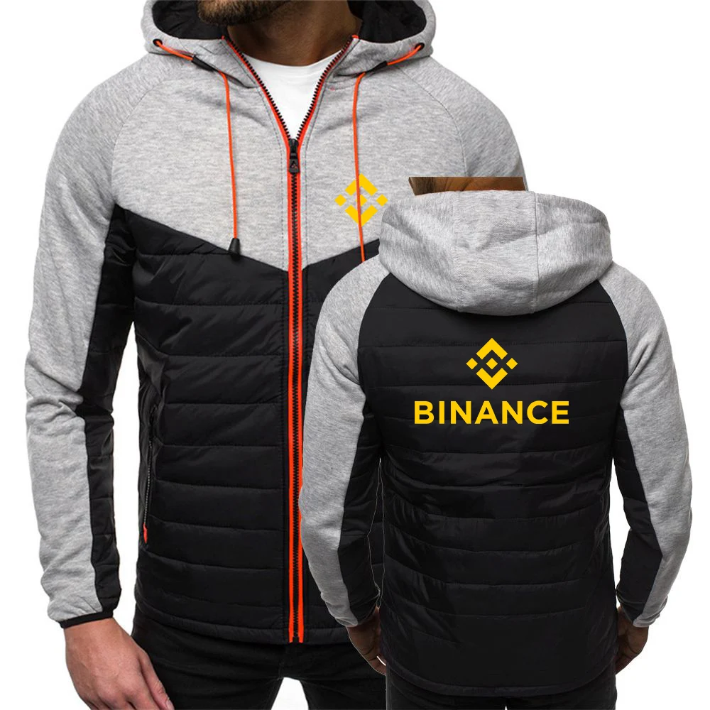Весенне-осенние мужские толстовки на молнии с капюшоном BINANCE CRYPTO, пальто с завязками и принтом логотипа, толстовки, куртка с длинными рукавами (art.: 3920ceefafc1c) - 3920ceefafc1c