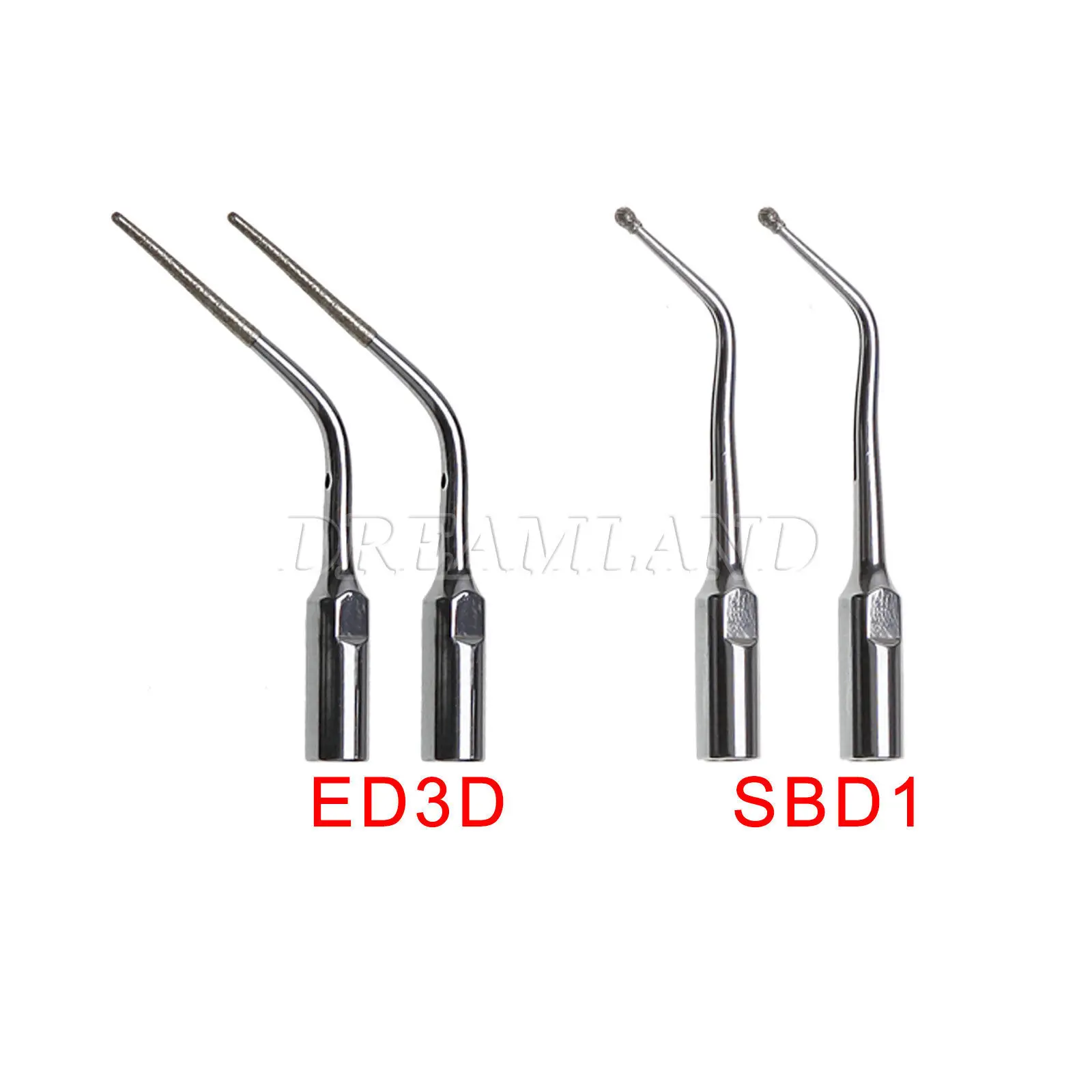 4 шт. Стоматологические алмазные наконечники эндополости SBD1 ED3D для ультразвукового скалера SATELEC DTE