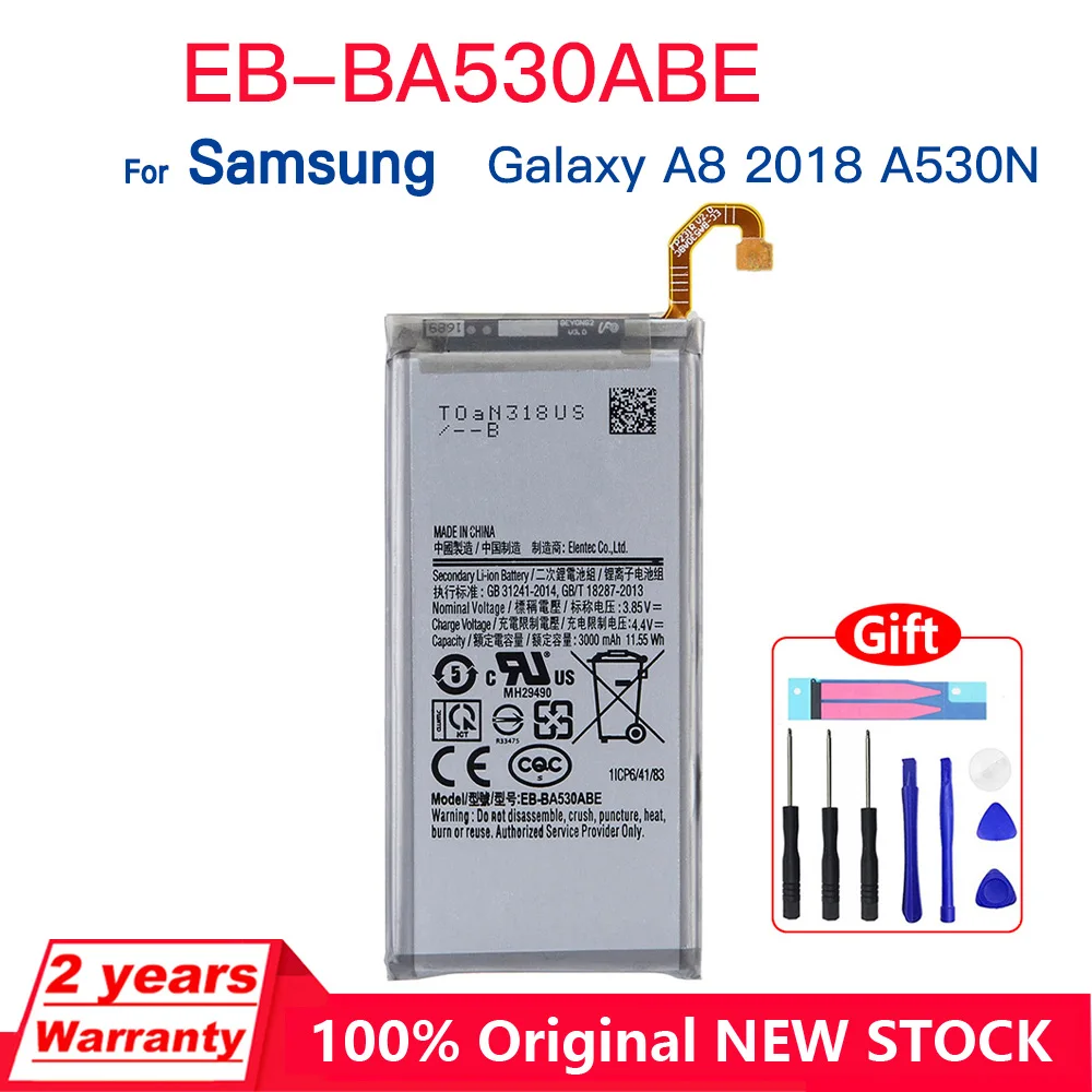 Оригинальный аккумулятор EB-BA530ABE EB-BA705ABU EB-BA750ABU EB-BN972ABU для Samsung Galaxy A8 2018 (A530) A530 SM-A530F A70 A705 + инструменты