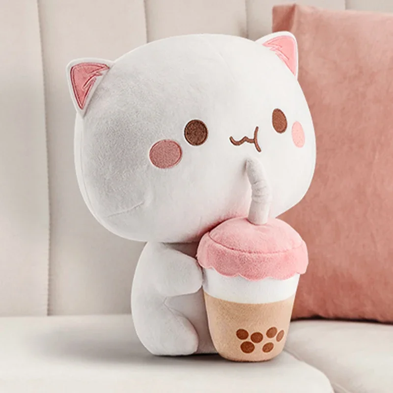 Плюшевая игрушка-Кот Mitao, 30 см, мягкая плюшевая подушка-Кот персик, молочный чай, милая набивная подушка в виде животного, домашний декор, подарок на день рождения для девочек