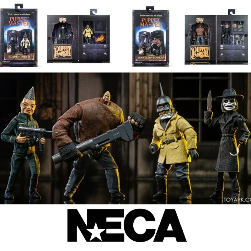 NECA Movies Puppet Master Ultimate Blade Torch Tuneler Pinhead Action FIgure Робот Игрушки