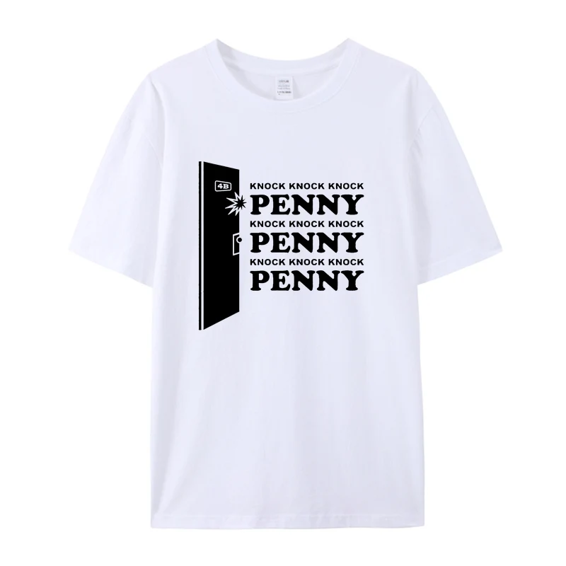 Футболка с принтом The BIG BANG Theory Penny Sheldon's knock, модные повседневные футболки с короткими рукавами, мужская футболка, мужские топы Hispter