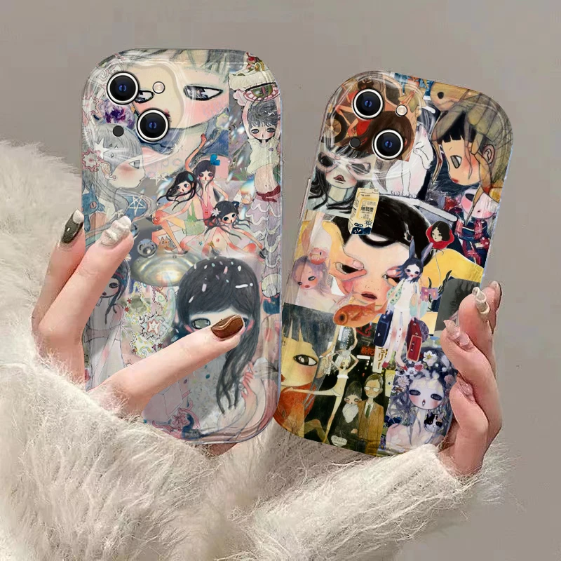 Чехол для телефона Aya Takano Girl для Xiaomi Redmi 14C 13C 12C 10C K50 K40 Note 14 13 12 11 10 9 9s Pro Plus 4G 5G Мягкий чехол из ТПУ