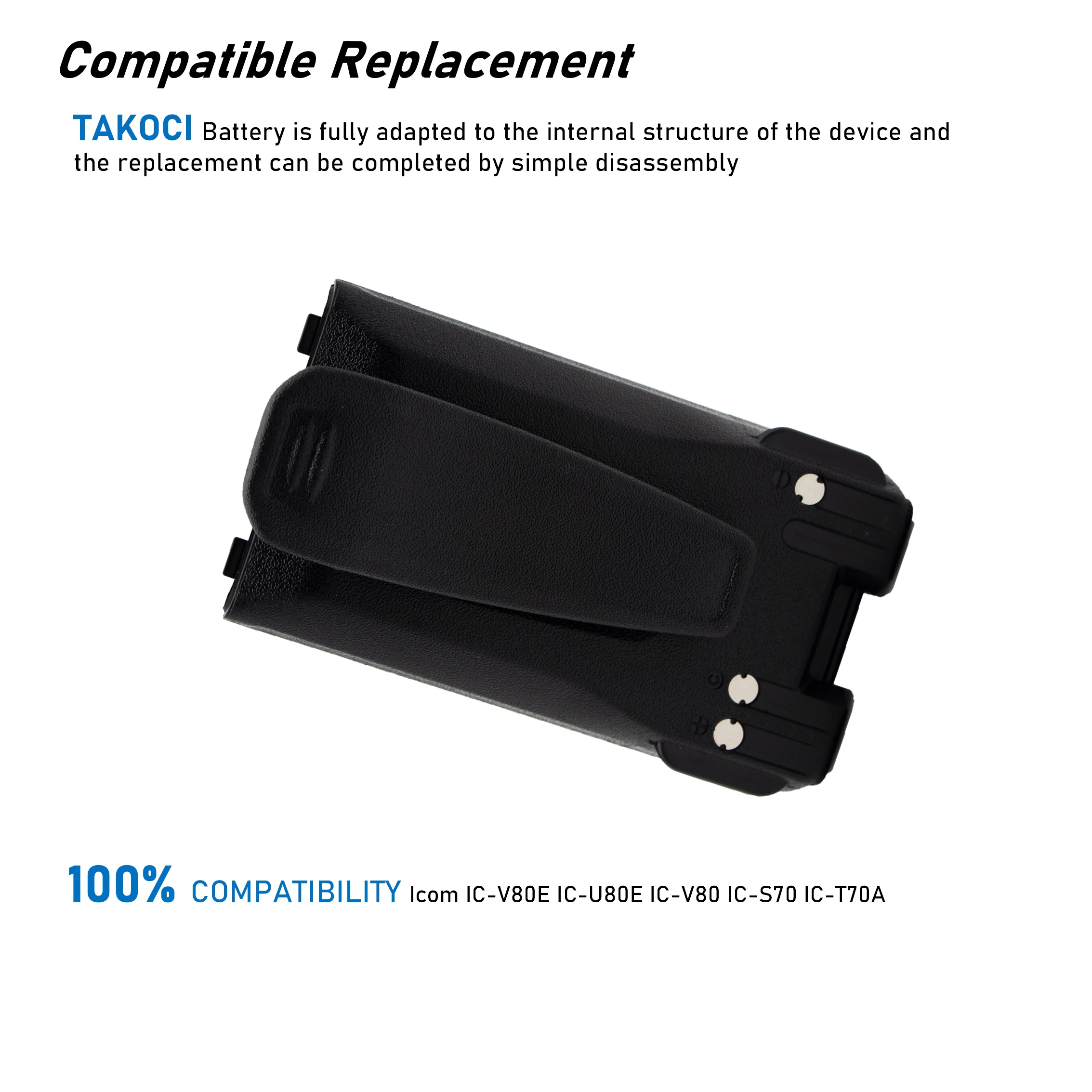 Сменный аккумулятор для Icom IC-3101, IC-4101, IC-F3001, IC-F3002, IC-F3003, IC-F3008, IC-F3101D, IC-F3108D, IC-F4001, IC-F4002 (art.: 3920cb42c3c5c) - 3920cb42c3c5c