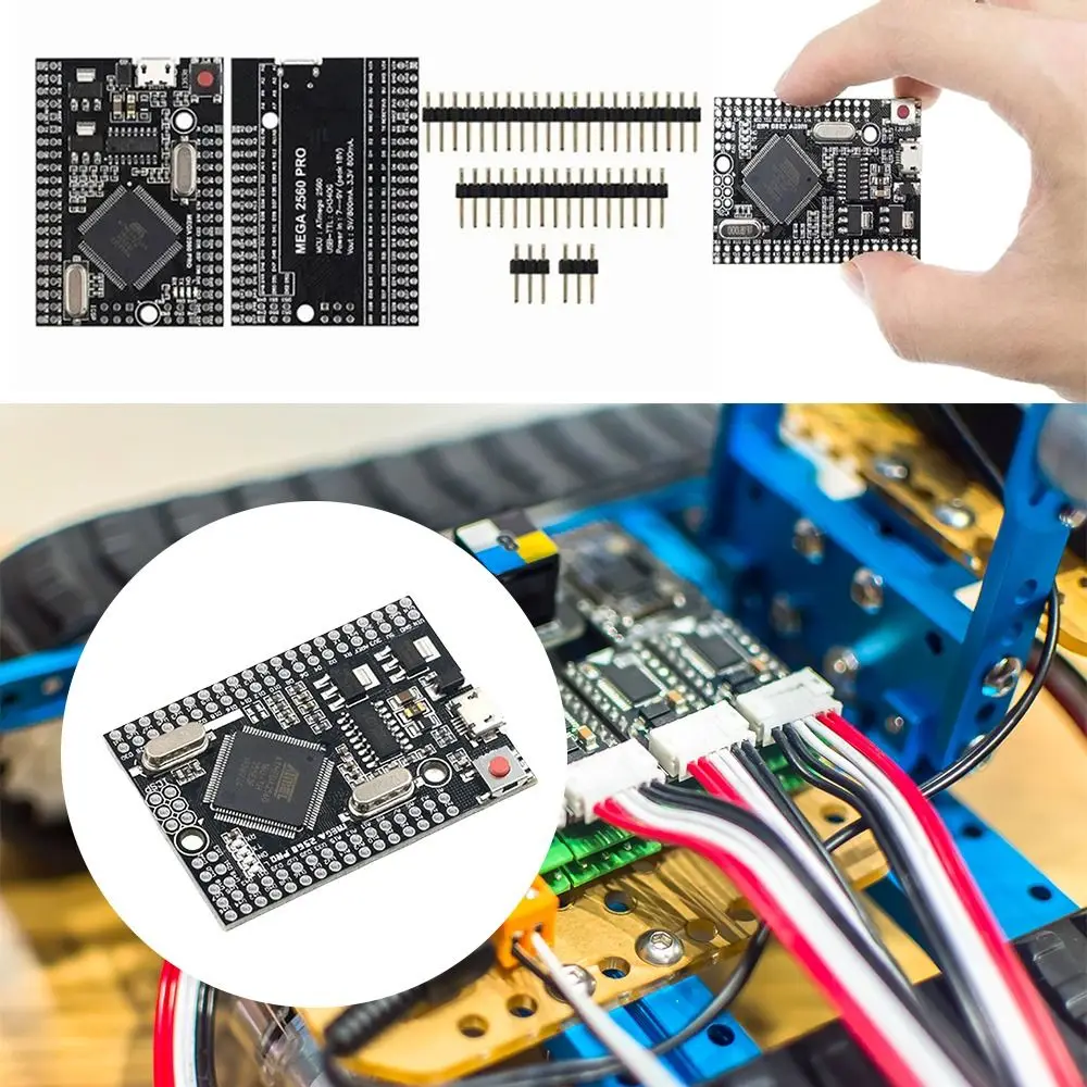 Профессиональная плата ATmega2560 Mega 2560 PRO CH340G, встраиваемая электронная плата разработки Type-C USB ATmega2560-16AU, плата