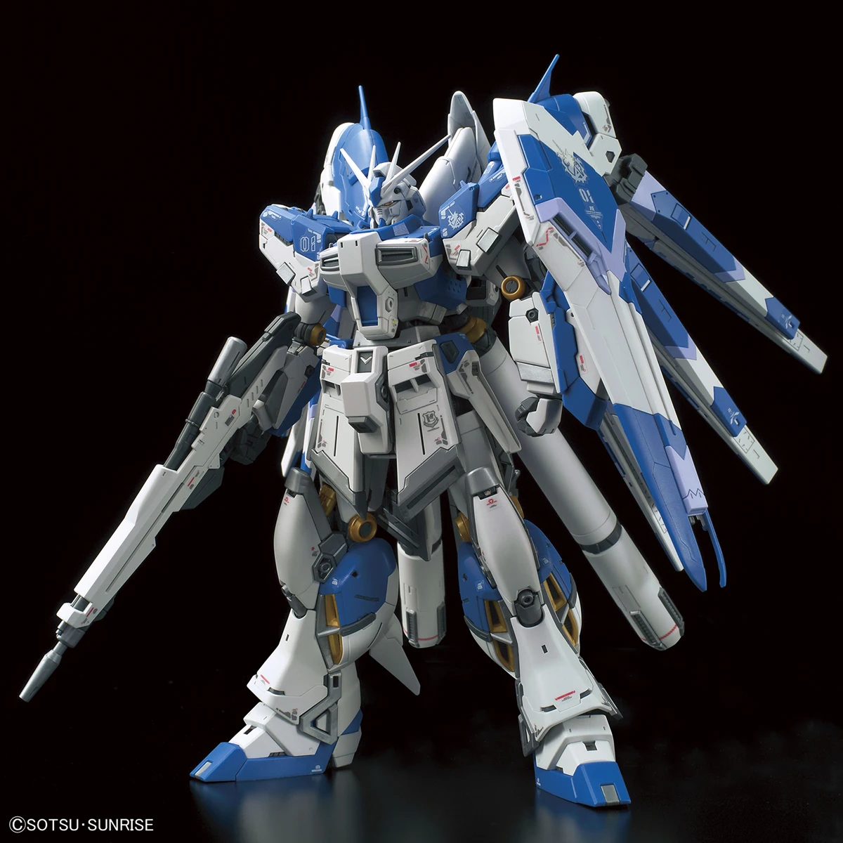 Фото BANDAI RG 1/144 RX-93-v2 Hi-v Сборная модель комплект Мобильная коллекция отчетов пластиковые экшн-Фигурки Робот Игрушки Подарки №3