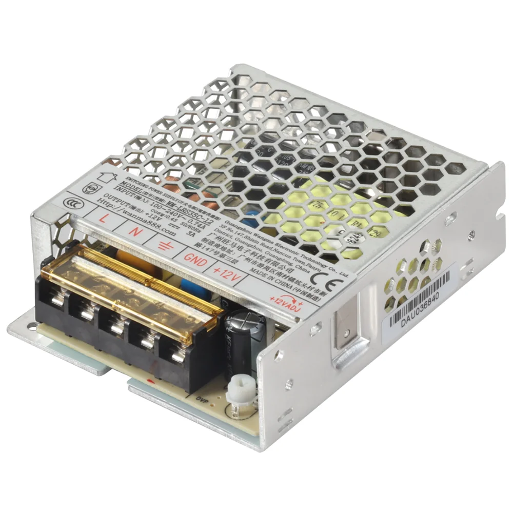 WANGMA LRS-35 Series импульсный источник питания 35 Вт PSU WM-LRS35C-12 85-264 В переменного тока вход