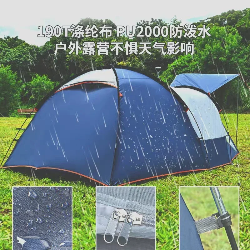 Фото Большие палатки для кемпинга на 3-4 человека Naturehike 타프 Barraca De Acampamento №3