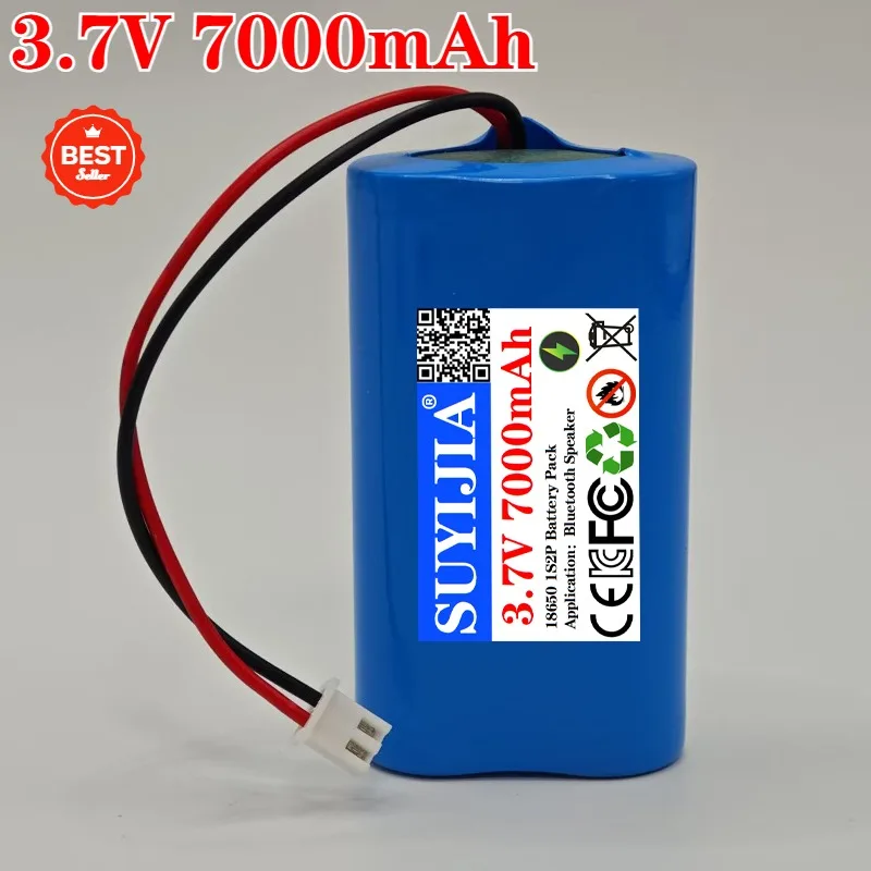 Новый аккумулятор 3,7 В 18650 1S2P, 7000 мАч, перезаряжаемый усилитель Placa De Protección Del Altavoz + Enchufe De XH-2P