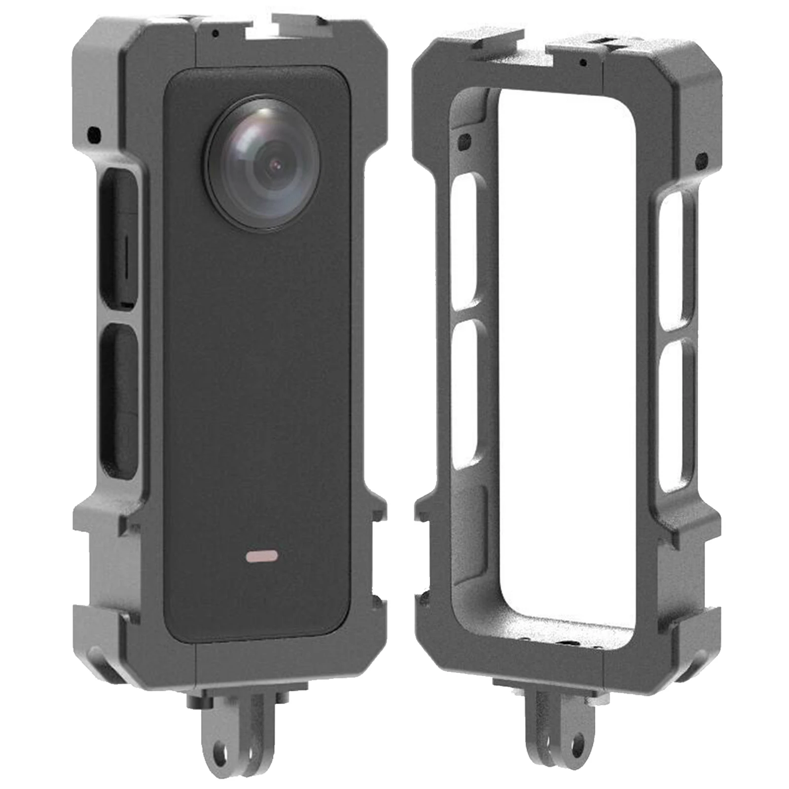 Ударопрочная защитная рамка из алюминиевого сплава с 3-Cold Shoes для камеры Insta360 X3