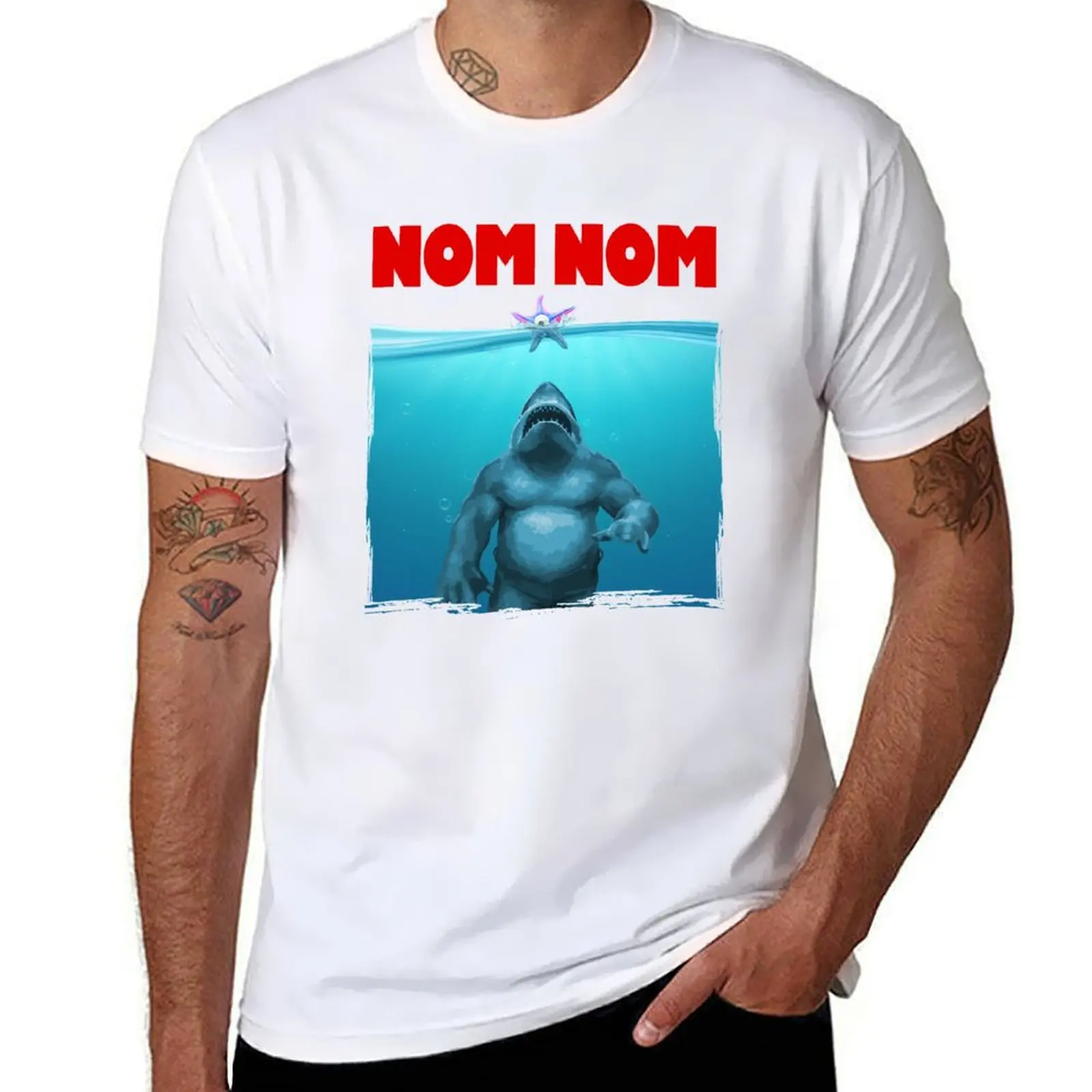King Shark NOM NOM-Nanaue футболка забавные футболки хлопковая футболка футболка с индивидуальным принтом